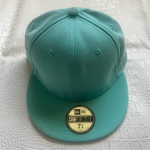 New Era 59 Fifty Mint Green Fitted Baseball Cap Size 7 3/4 - Picture 1 of 6